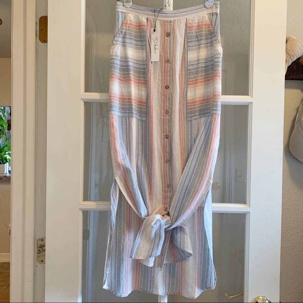 RD & Koko Striped Skirt